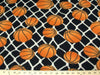 Premium Anti-Pill Basketballs On Black Fleece 306 "LAST PIECE MEASURES 1 YARD 14 INCHES"