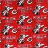 Anti-Pill Cincinnati Reds Fleece B407 "LAST PIECE MEASURES 3 YARDS"