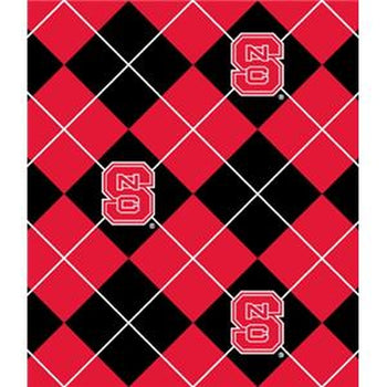 Anti-Pill North Carolina State Argyle Fleece B650