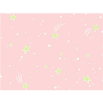 Anti-Pill Shooting Stars Pink Fleece A49