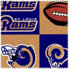Anti-Pill St. Louis Rams Fleece F97 "LAST PIECE MEASURES 1 YARD 24 INCHES"