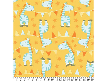 Anti-Pill Zebra Parade Gold By Cathy Loo Fleece 662
