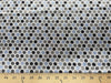 Polka Dot Charmeuse Satin Baby Blue Silver SP-1