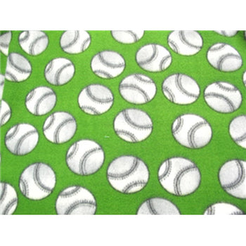 Baseballs Green Fleece 218