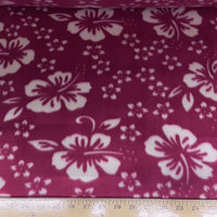 Classic Fuchsia Hibiscus Fleece