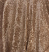 Crushed Panne Velour Velvet Dark Gold  Passes NFTA-701 and Small Scale 19 Flammability Tests