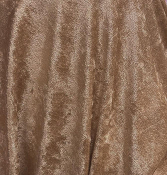 Crushed Panne Velour Velvet Dark Gold  Passes NFTA-701 and Small Scale 19 Flammability Tests