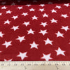 Anti-Pill Stars on Red Fleece