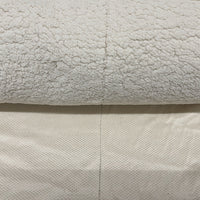 FLAWED Minky Sherpa Lambs Wool IVORY "FLAWED"
