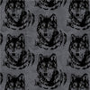 Premium Anti-Pill Wolf Heads Fleece A52