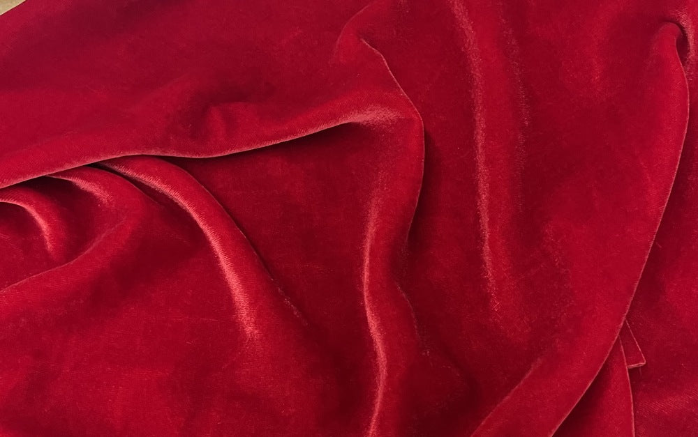 Plush Silk Velvet 54" Wide RED