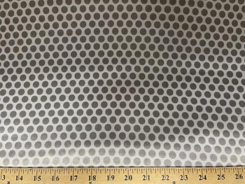Polka Dot Charmeuse Satin Silver SP-5