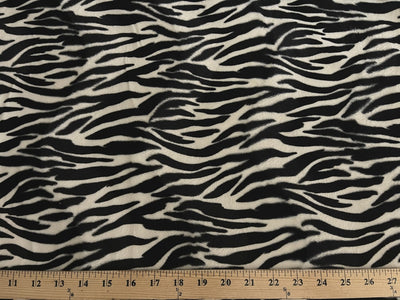 Velboa Small Black White Zebra Prints