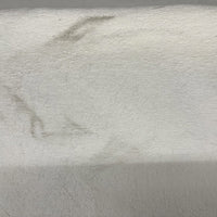 FLAWED Minky Sherpa Lambs Wool WHITE "FLAWED DIRT MARKS"