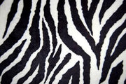 Zebra Minky Cuddle Fur BLACK WHITE