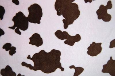 Cow print on sale minky