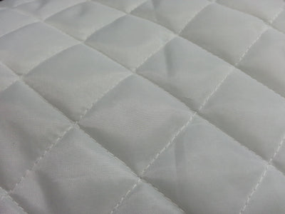 White 1-1/4 Quilted Poly Lining
