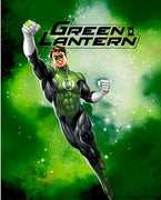 Anti-Pill Green Lantern In Space Fleece Panel 238