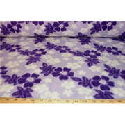 Hawaiian Floral Purple Fleece