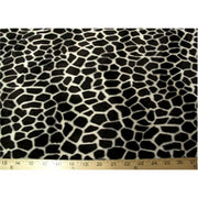 Velboa Animal Skins Fur Giraffe Black