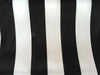Striped Dull Lamour Satin 3 1/2 INCH BLACK
