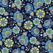 Premium Anti-Pill Jacobean Floral Fleece 368