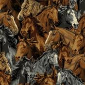 Anti-Pill Packed Horses Fleece 394