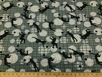 Anti-Pill Gray Volleyball Play Fleece 399