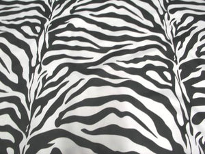 Zebra Dull Satin BLACK WHITE