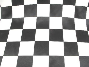 Checkered Dull Satin 3 INCH BLACK