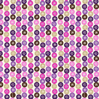 Anti-Pill American Greetings Snowflakes Purple Pink Fleece 506