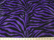 Velboa Large Purple Black Zebra Prints