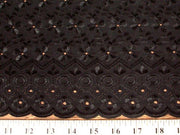 Eyelet Embroidery Black EL-4