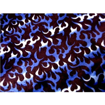 Velboa Blue Flames Print