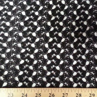 Crochet Stretch Lace BLACK SL-67