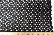 Crochet Stretch Lace BLACK SL-67