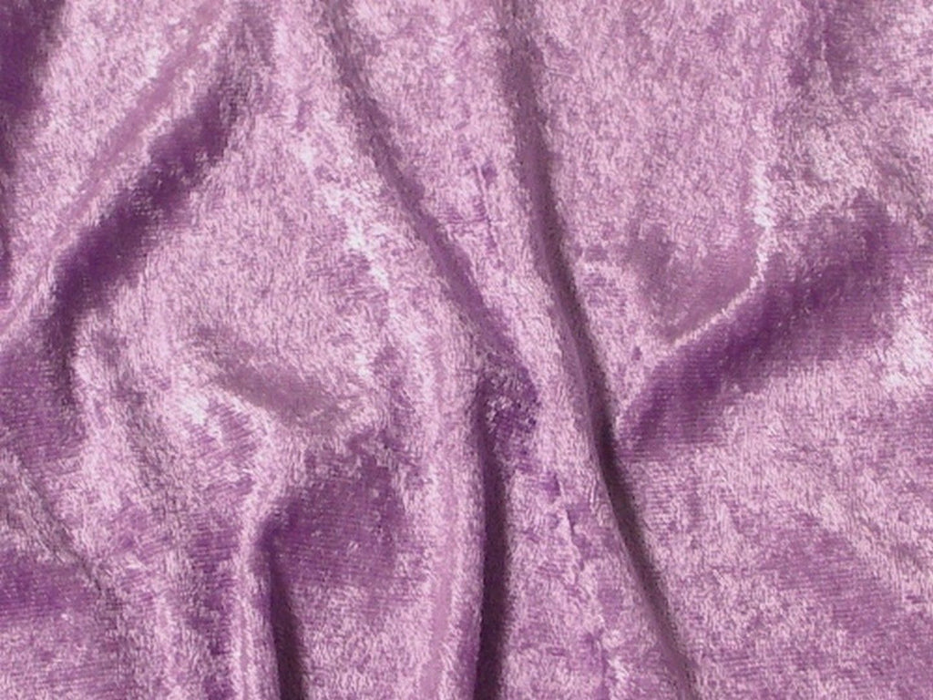 Crushed Panne Velour Velvet Lilac