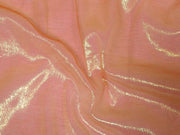 Irridescent Crinkled Barbie Organza Red