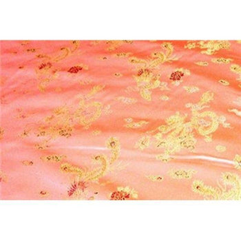 Chinese Satin Dragon/Phoenix Brocade Pink
