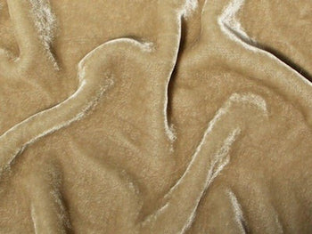 Plush Silk Velvet 54" Wide DARK KHAKI