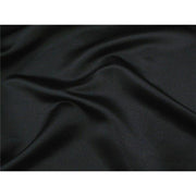 Stretch Heavy Weight Lamour Dull Satin BLACK SLS-5