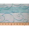 Embroidered Swirl Sequins Organza TURQUOISE EM-20