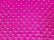 Minky Dimple Dot Fur DARK FUCHSIA