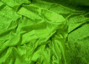 Crushed Panne Velour Velvet Lime Passes NFTA-701 and Small Scale 19 Flammability Tests
