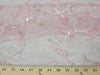 Embroidered Flower Sequins Organza PINK EM-4 "LAST PIECE MEASURES 32 INCHES"