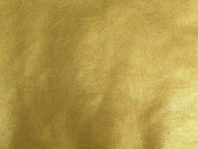 Upholstery Metallic Faux Leather Gold
