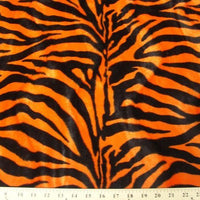 Velboa Large Orange Black Zebra Prints