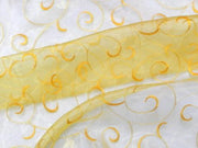 Embroidered Organza Yellow