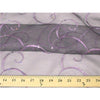Embroidered Swirl Sequins Organza LIGHT PURPLE EM-27