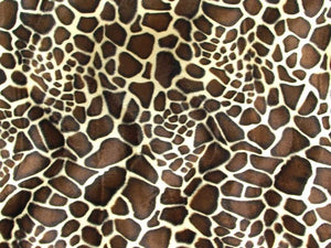 Giraffe Spots Velboa Fur
